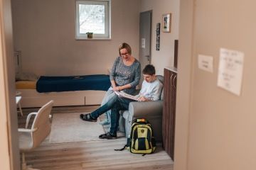 Pohled na interiér Nového domova, ukazující, kam směřuje podpora od dárců.